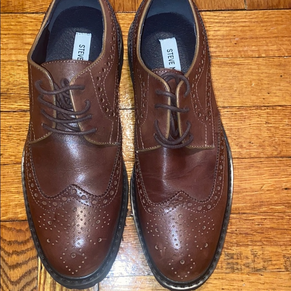 Steve Madden Marlen Leather Upper Brown 7
